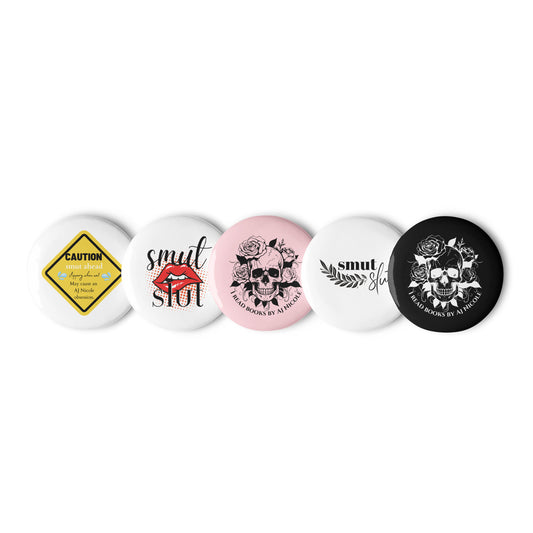 Set of pin buttons